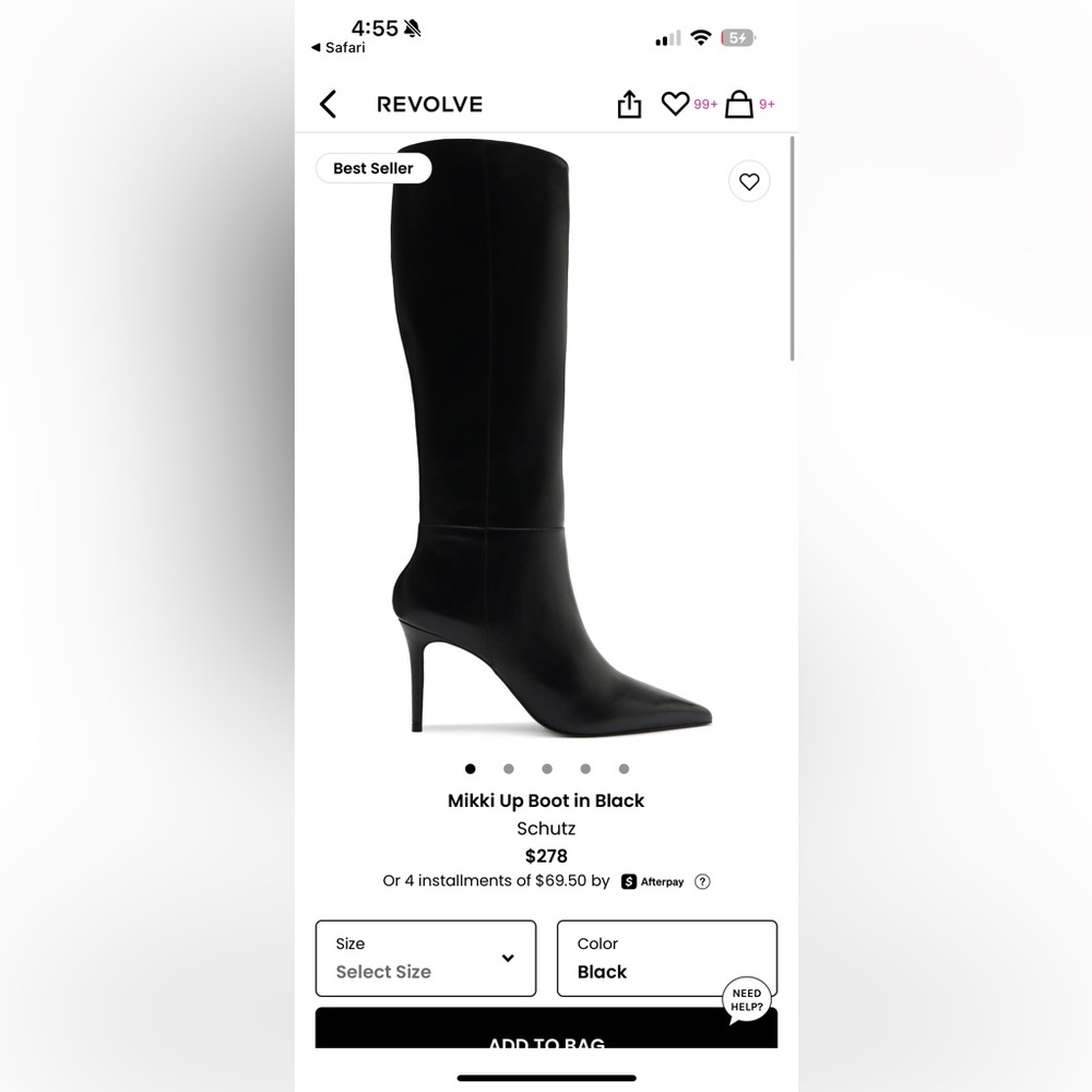 Schutz Mikki up leather boots